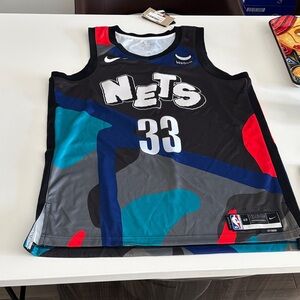 Nike Nets Jersey - Black, Blue, Red